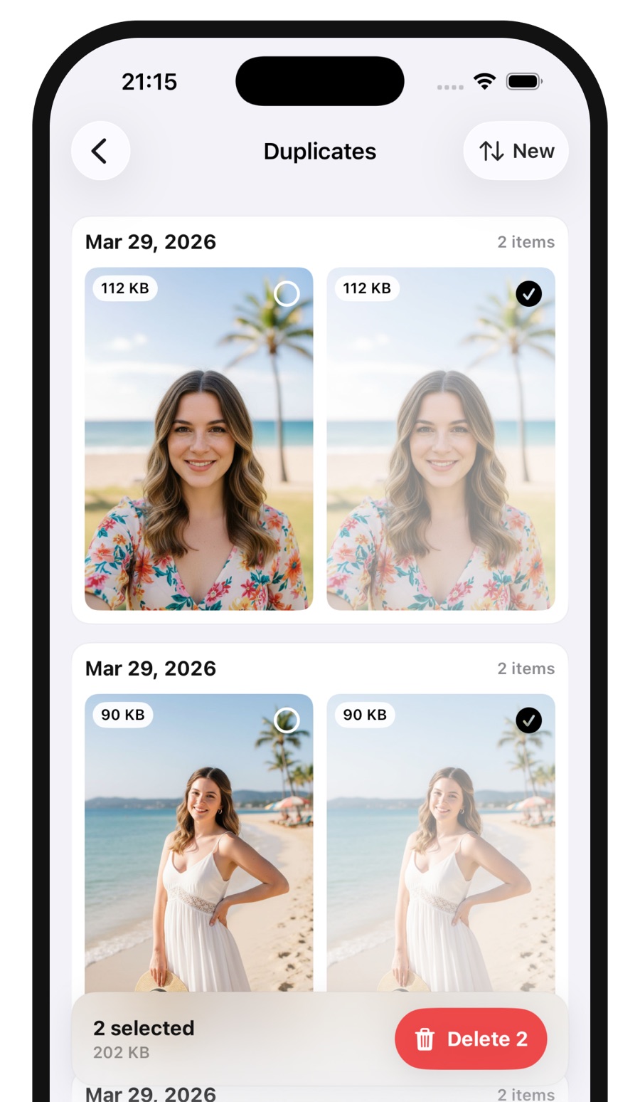 Find duplicate and similar photos in Swipesift